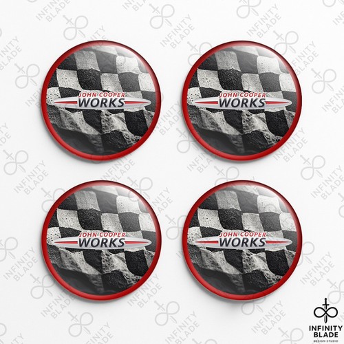 Mini cooper emblem - 4x,