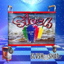 Rollwagen Edelstahl für Slush