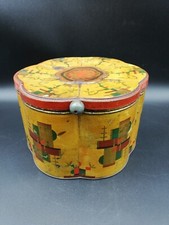 Große alte Blechdose Art Deco