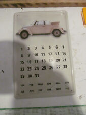 Schild Bild Metallschild Deko Blechschild Retro Reklameschild VW Käfer Cabrio Ca