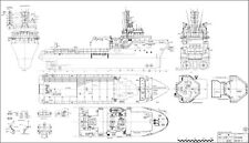 PACIFIC BUCCANEER. Bohrinselversorger. Modellbauplan im M 1:87, HO