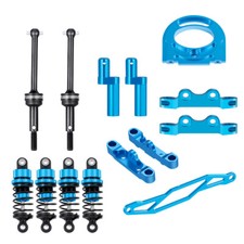 Aluminium-Stoßdämpfer CVD Motorhalterung Upgrade für 1/10 Tamiya TT02 RC Car