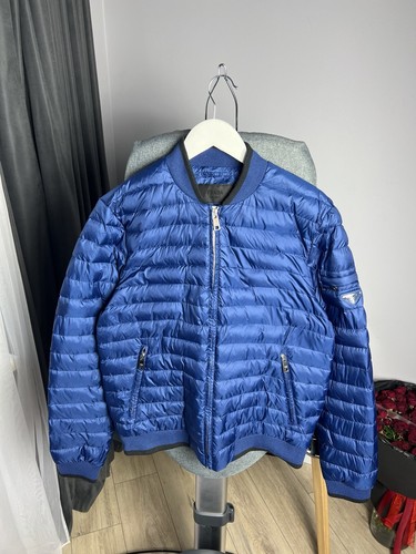 Prada milano blue down bomber - prada,