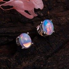 925 Sterlingsilber Feuer Opal