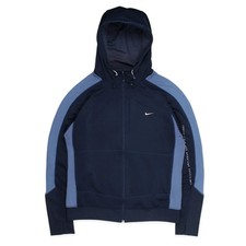 Nike Vintage Hoodie Kapuzenjacke Marineblau SOlo Swoosh