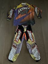 Answer Racing Motocross Combo Shirt Pants Large 30 Vintage Rare 90s