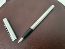 Rambold Füllhalter Edelstahl Patronenfüller "M" 80er Jahre Sammler