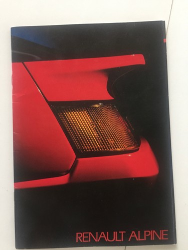 Prospekt renault alpine a310 - prospekt,