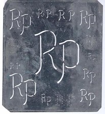 Große Monogramm Schablone  RP