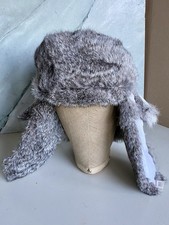 Vintage  Fellmütze graues