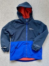 Jack Wolfskin - Übergangsjacke mit Fleece - Jungen - Gr. 128/XS - blau/orange