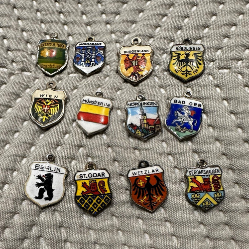 12x wappen charms - 12x, wappen-charms