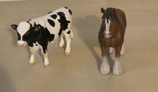 Pferd Holstein-Kuh Kaltblut-/Arbeitsp Tierfigur Schleich