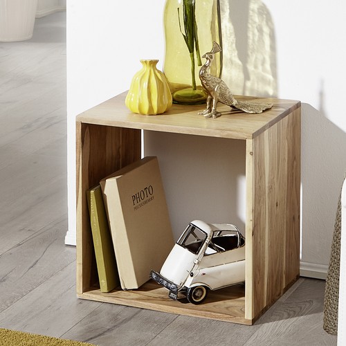 Cube massivholz regal - massivholz,
