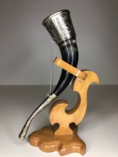 Vintage Wein Trinkhorn Deko