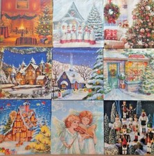 4 Servietten ~ Weihnachtliche Motive ~ verschiedene Motive zur Auswahl