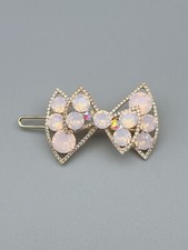 Haarclip mit Swarovski® Kristall, Schleife Haarspange Damen Geschenk Neu