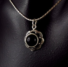 Anhänger Silber 925 Onyx