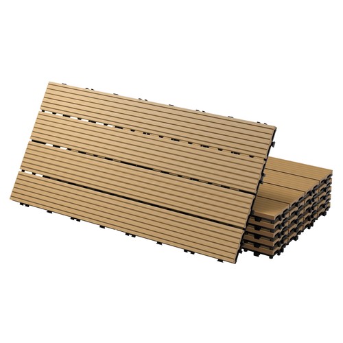 12x wpc terrassenfliesen - 12x,