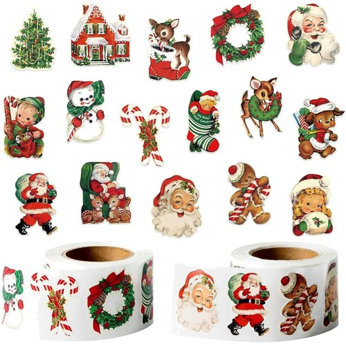 Weihnachtsaufkleber 500 stück - weihnachtsaufkleber,
