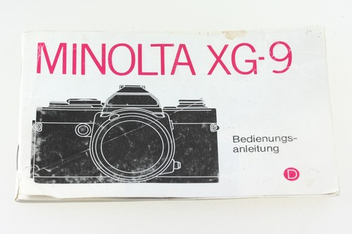 Bedienungsanleitung minolta - bedienungsanleitung,