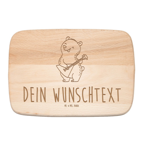 Holzbrett mit gravur bär - mit,