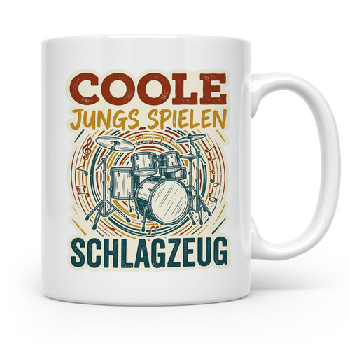 Schlagzeug tasse coole jungs - schlagzeug,