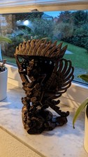 Vishnu und Garuda Holzfigur, 30cm hoch! Schnitzerei, Indonesien Asiatika