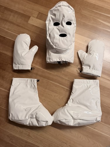 Latex lack leder set maske - lack,,