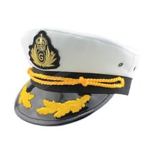 Weiß Kapitänsmütze/Segler Cap Kappe Matrosen Navy Sailor Mütze Hut Neu