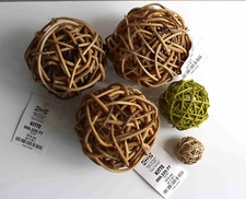 3x IKEA KITTE Rattan Deko