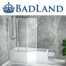 Badewannenabtrennung Duschwand BADEWANNE RECHTECK 150x75 170x75 Schürze GRATIS