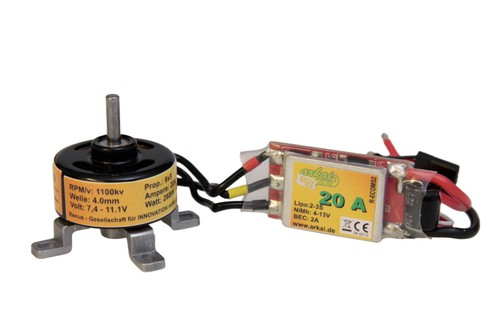 Brushless set 3007 1100kv - brushless-set,