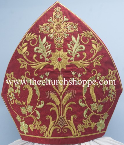 Bishop mitre mit bestickt - mit,