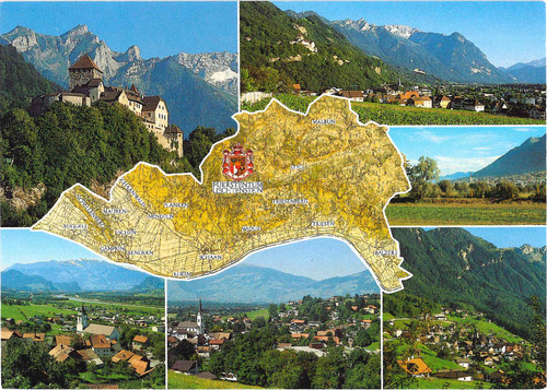 Ansichtskarte fürstentum - ansichtskarte,