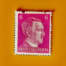 6 Pfennig, Deutsches Reich Ungestempelt Lila #M125x Stamp Adolf Ww2 Military WW2