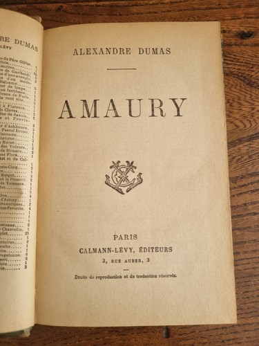 Alexander dumas amaury calmann - dumas,