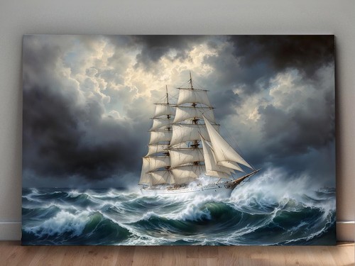 Windjammer stürmischer see - windjammer,