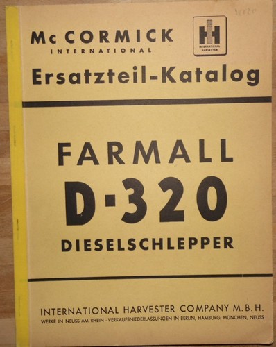 Mccormick farmall 320 - mccormick, d-320