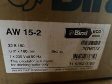 Biral AW 15-2 Brauchwasser Umwälzpumpe