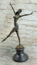 Art Deco Bronze Frau SIGNIERT