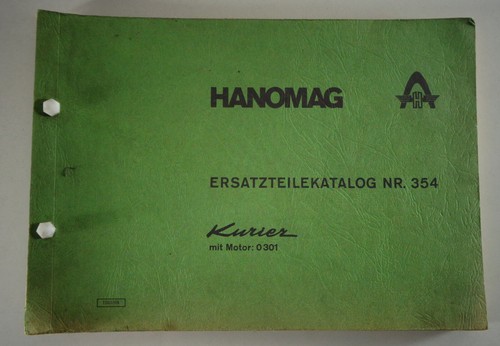Teilekatalog hanomag kurier - teilekatalog,