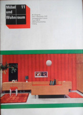 MÖBEL UND WOHNRAUM 11-1972 November DDR Ostseemesse GASTRONOM in Karl-Marx-Stadt