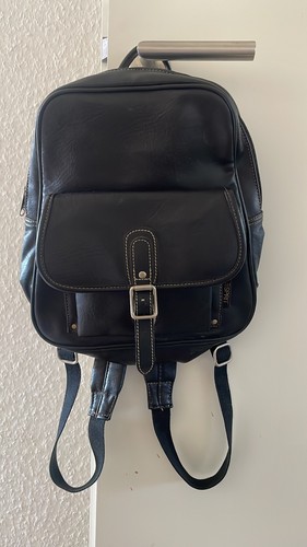 Esprit leder rucksack schwarz - leder,