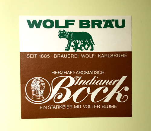Altes bieretikett beer label - -,