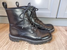 H&M Stiefel Lederoptik schwarz