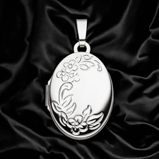 Medaillon Blumen oval für 2