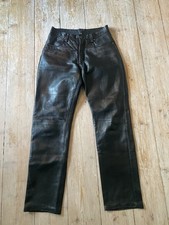 MODEKA ROADWEAR 59 Lederhose Top! Gr 30 Echtes Leder Schwarz