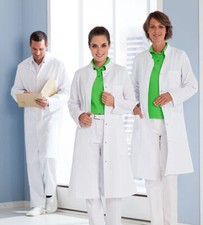 Exner Laborkittel Kittel Mantel Damenkittel Arztkittel Mischgewebe Gr. XS-5XL