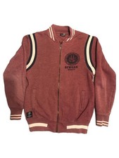 Fishbone Herren Sweatjacke College Jacke M Rot Casual Sportlich